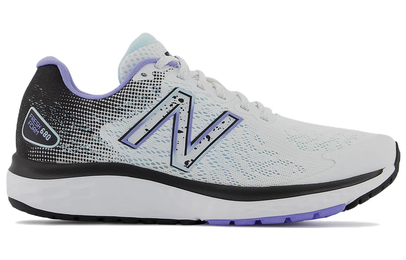 (WMNS) New Balance Fresh Foam 680 v7 'White Black Purple' W680NW7