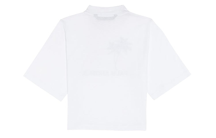 PALM ANGELS Printing Short Sleeve White PWAA020S20JER0060110