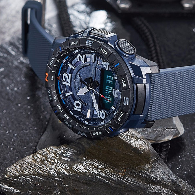 CASIO Quartz Waterproof Sports Mens Blue Analog/Digital Combo PRT-B50-2PR