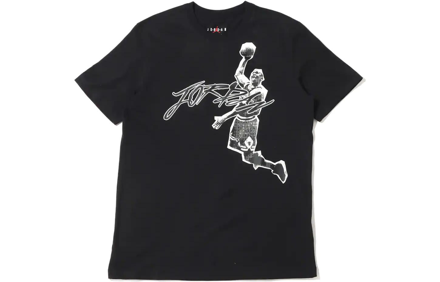 Men's Air Jordan Air Dri-FIT Flying Man Image Printing Round Neck Short Sleeve Black T-Shirt DH8926-010
