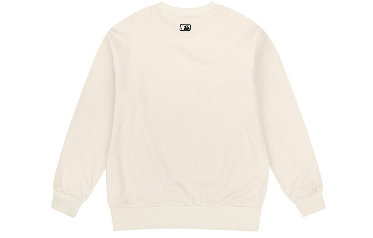 MLB New York Yankees Classic Loose Logo Round Neck Long Sleeves Unisex White 31MT02941-50I