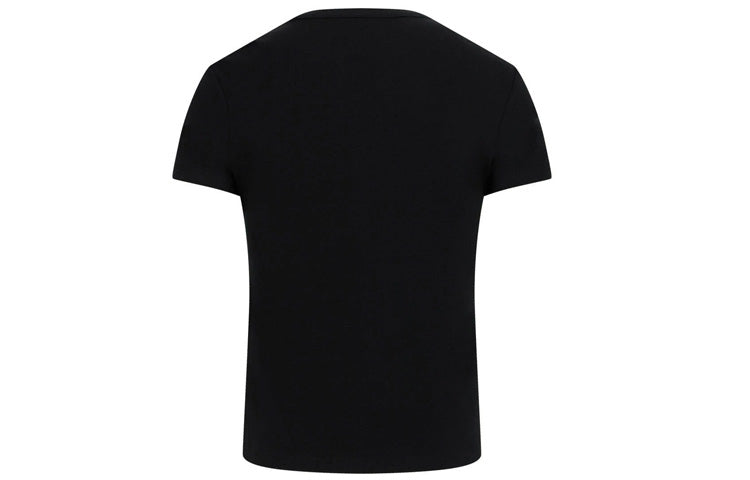 (WMNS) Off-White Cotton Letter Logo Short Sleeves OWAA065R20H790951001