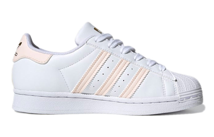 (GS) adidas originals Superstar J Sneakers 'White Pink Gold' FY1672