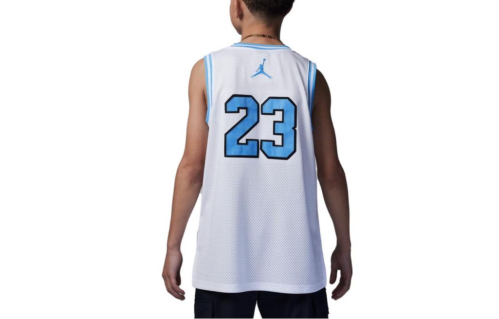 (GS) Air Jordan 23 Basketball Jersey 'White University Blue' DX8461-101