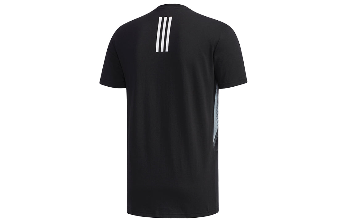 adidas neo M Fav Art Grf T Casual Sports Breathable Short Sleeve Black EI4517