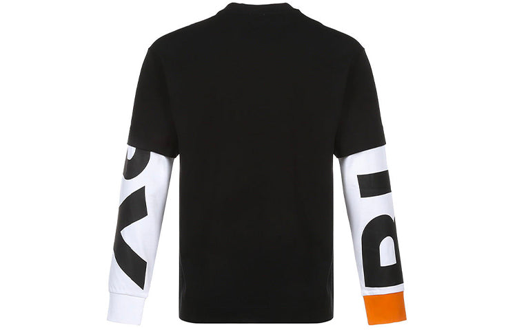 Burberry Plain Embroidery Printing Long Sleeve Male Black 80291391