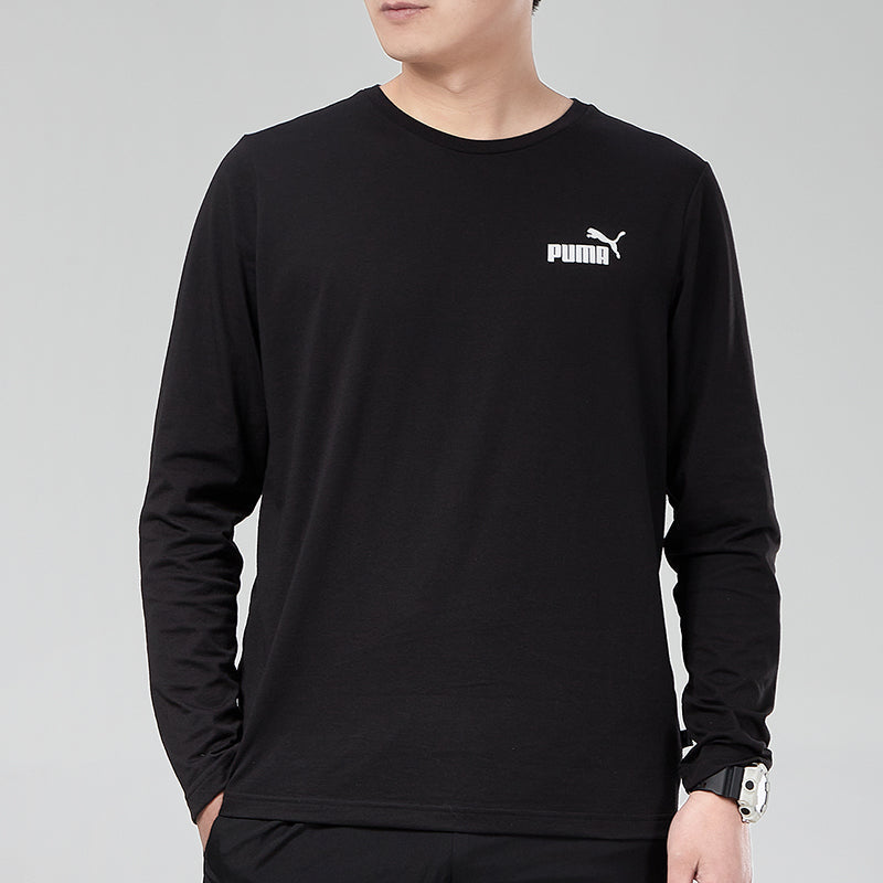 PUMA Big Logo Fleece Crew Neck 'Black' 532786-01