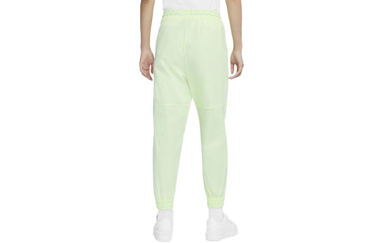 Nike Sportswear Swoosh Logo Woven Sports Long Pants Yellow Green Yellowgreen CZ8910-701