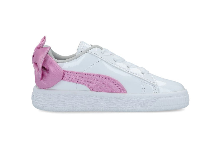 (TD) PUMA Basket Bow Patent Ac Inf Sneakers Pink 367623-02