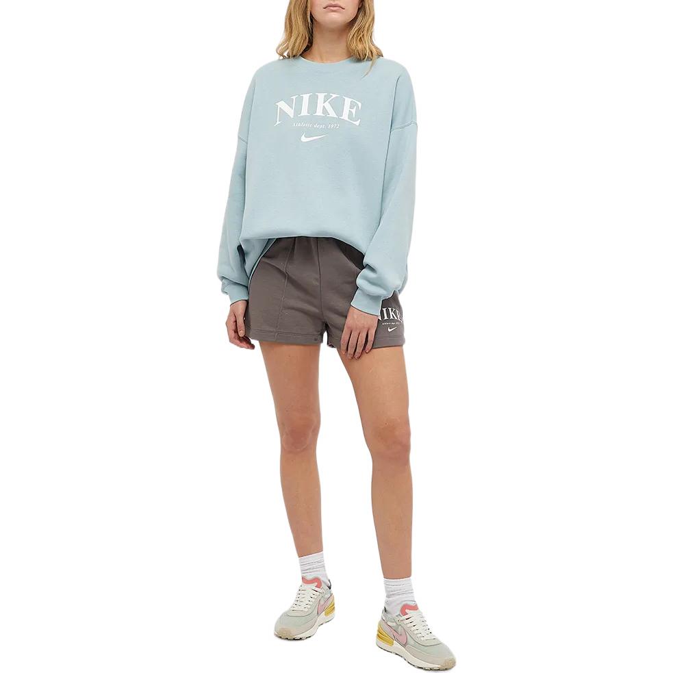 (WMNS) Nike Sportswear Essential Oversized Fleece Sweatshirt 'Sky Blue' DQ5106-366