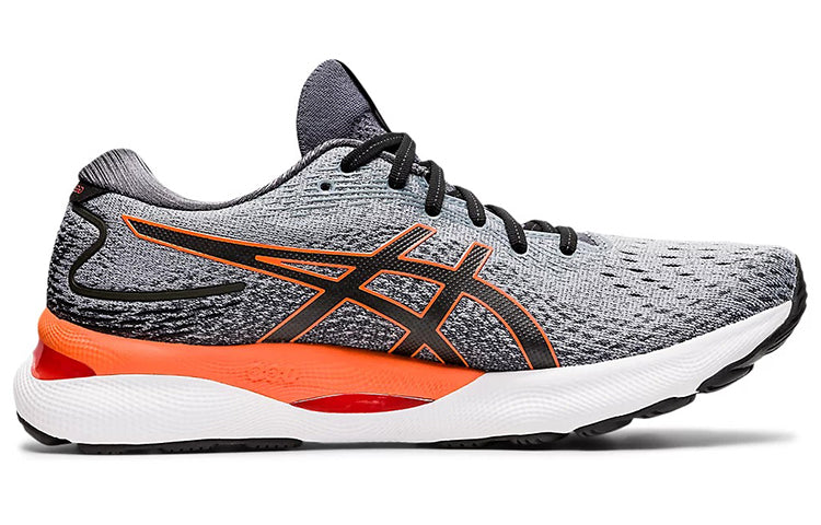ASICS Gel-Nimbus 24 2E Wide 'Sheet Rock Shocking Orange' 1011B361-020