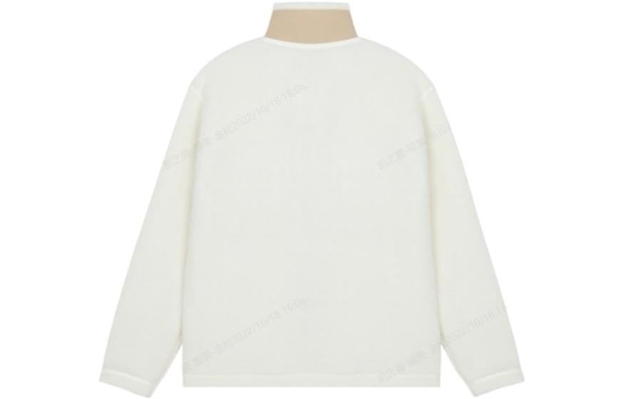 New Balance logo Sportswear Cotton Coat Asia Sizing 'White Beige' AMJ23358-CIC