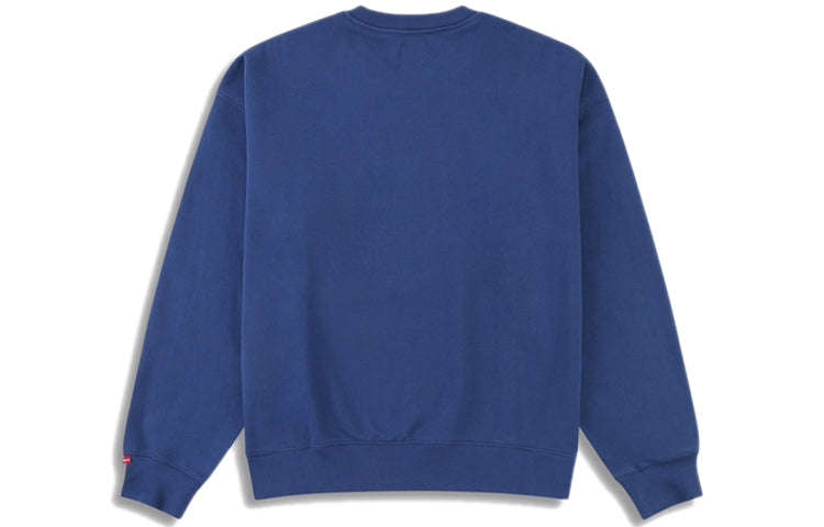 Men's Levis Embroidered Round Neck Pullover Blue A0717-0009