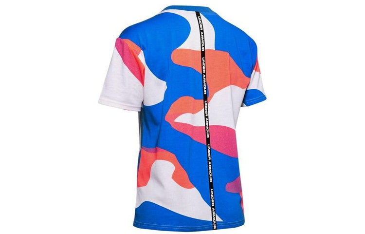 (WMNS) Under Armour Summit Graphic Training Sports Short Sleeve White 1360010-110