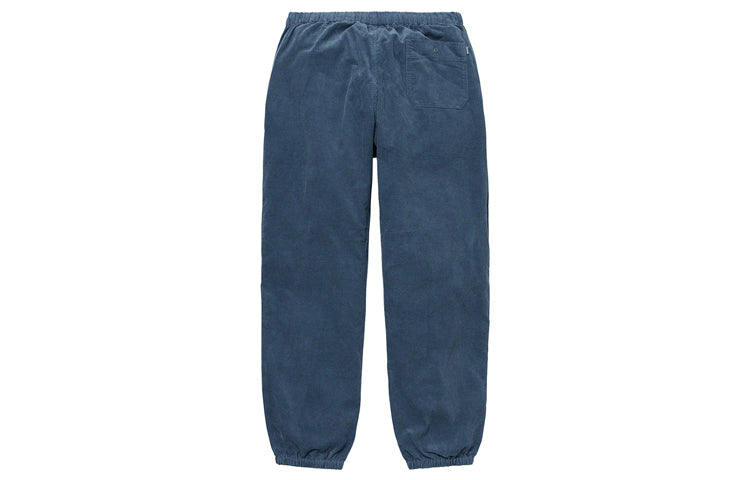 Supreme FW19 Week 7 Corduroy Skate Pant Bundle Feet Casual Long Pants Unisex Blue SUP-FW19-686