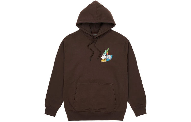 PALACE Max Up Hood Brown Triangle Logo Printing Unisex P20HD039