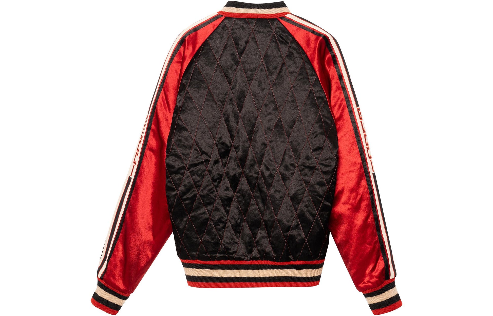 Gucci Reversible Acetate Bomber Jacket 'Black Red' 538282-ZAAJ3-1049
