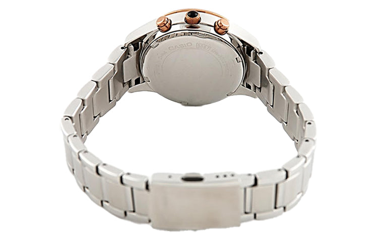 CASIO SHEENSeries Quartzes Business Silver/ Stainless Steel Strap Black Analog SHN-5003P-1A