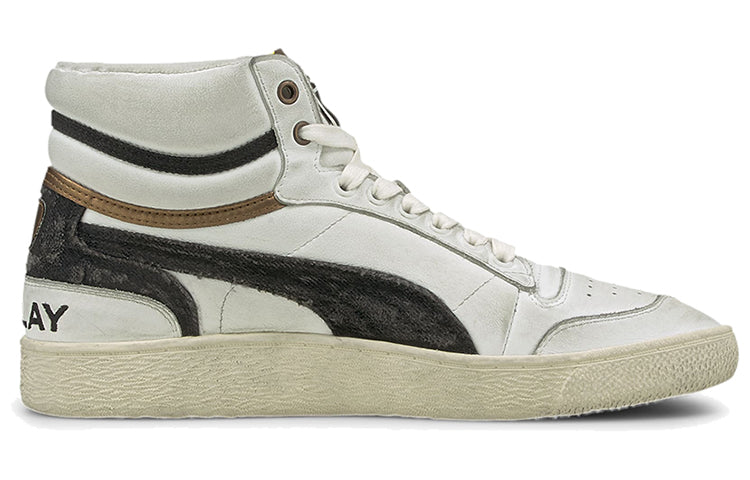 Replay x PUMA Ralph Sampson Mid Shoes Black/White/Gold 374853-01