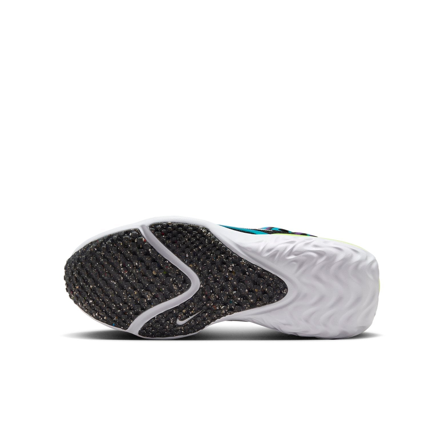(GS) Nike Run Flow Easy On/Off Shoes 'Black Teal Nebula Volt' DZ4490-001