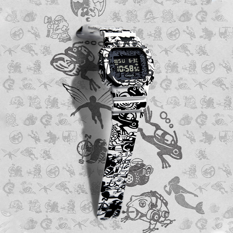 CASIO G-Shock Square 'White' DW-5600GU-7PRG