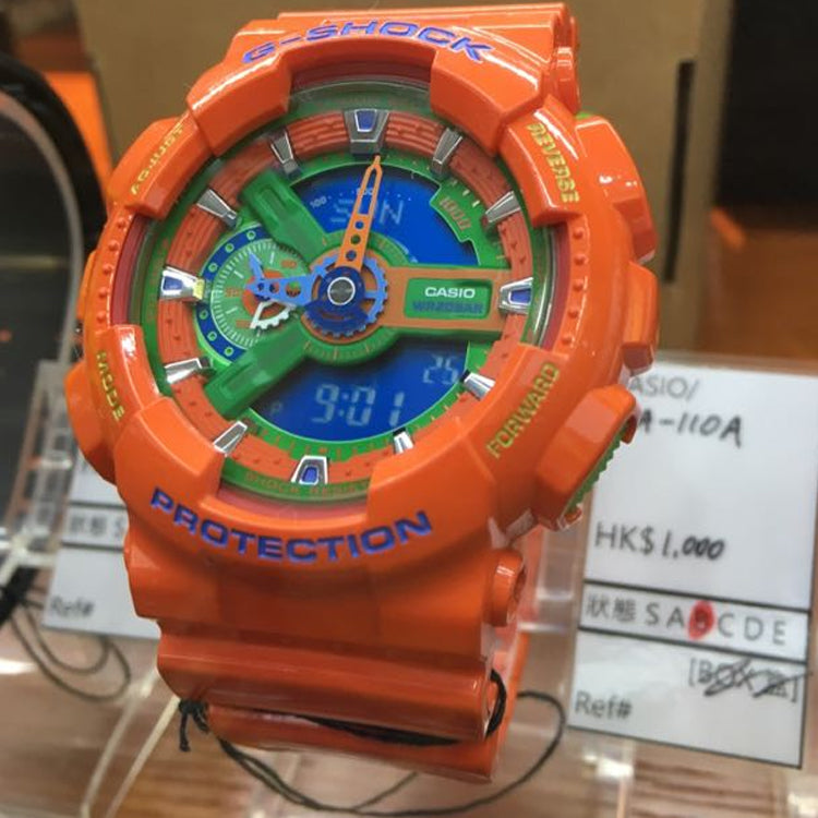 CASIO G-Shock Analog-Digital 'Orange' GA-110A-4A