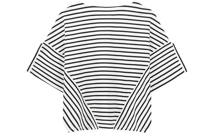 (WMNS) FILA Stripe Casual Loose White T-Shirt F61W028102F-WT