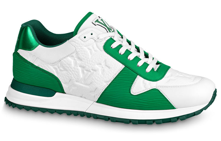 LOUIS VUITTON LV Run Away Sneakers 'White Monogram with Green EPI' 1AA6PB