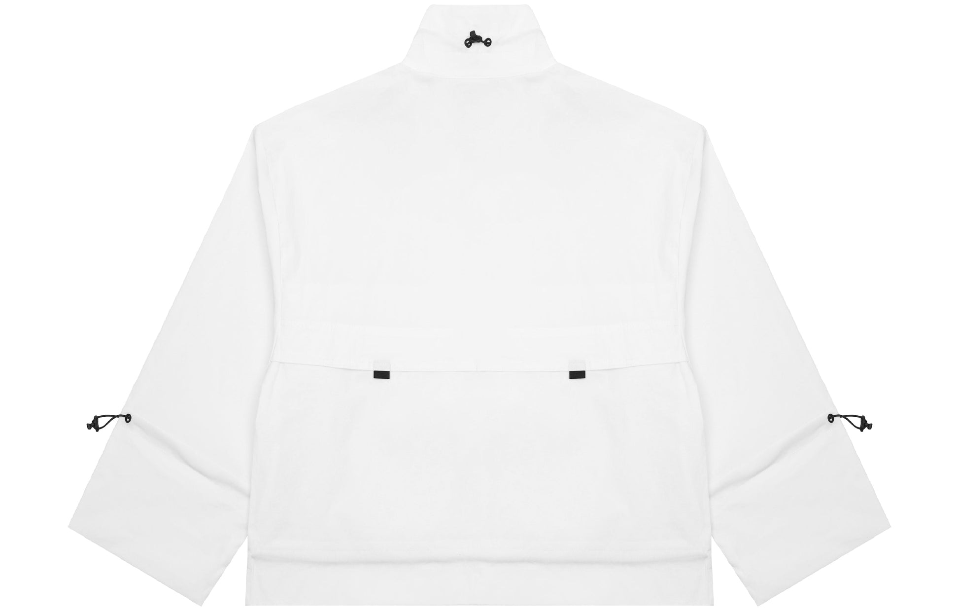 (WMNS) New Balance Logo Printing Half Zipper Sports Woven Stand Collar White Jacket AWJ13321-IV