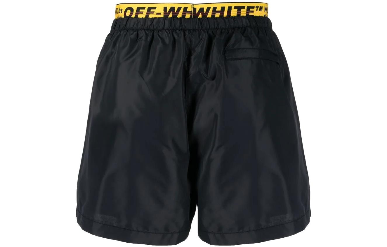 Off-White Classic Industrial logo-trim Swim Shorts OMFA014C99FAB0011018