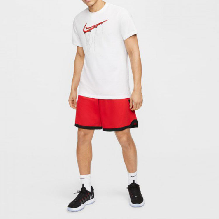 Nike Dry Fit Swoosh Printing Short Sleeve White CD1328-100
