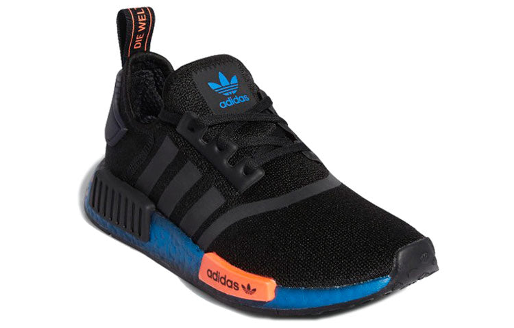 (GS) adidas NMD_R1 J 'Graffiti - Black Bluebird' FV8525