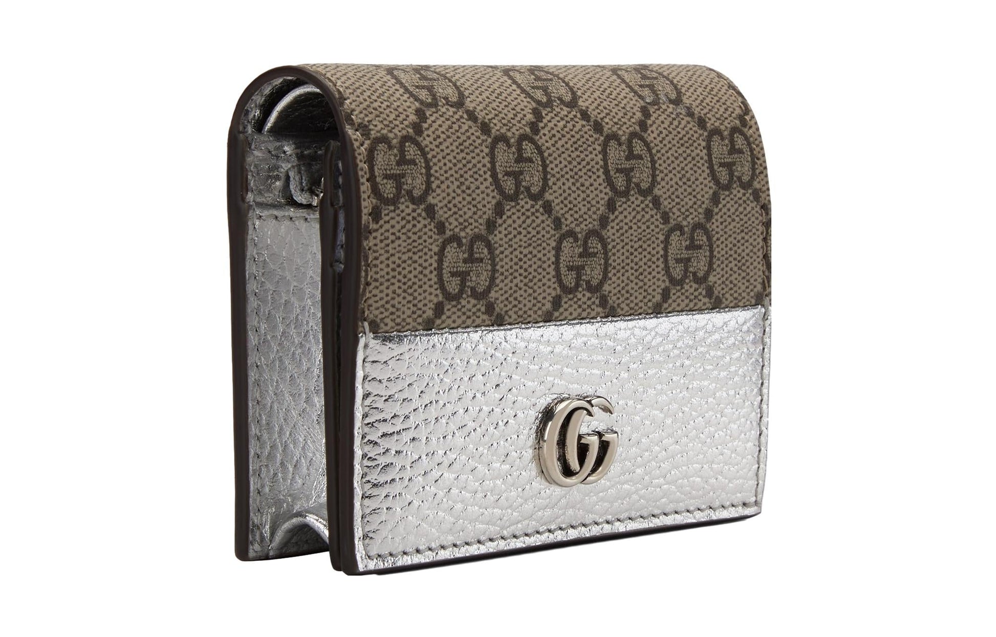 (WMNS) Gucci GG Marmont Card Case Wallet 'Silver' 658610-AAC1H-8161