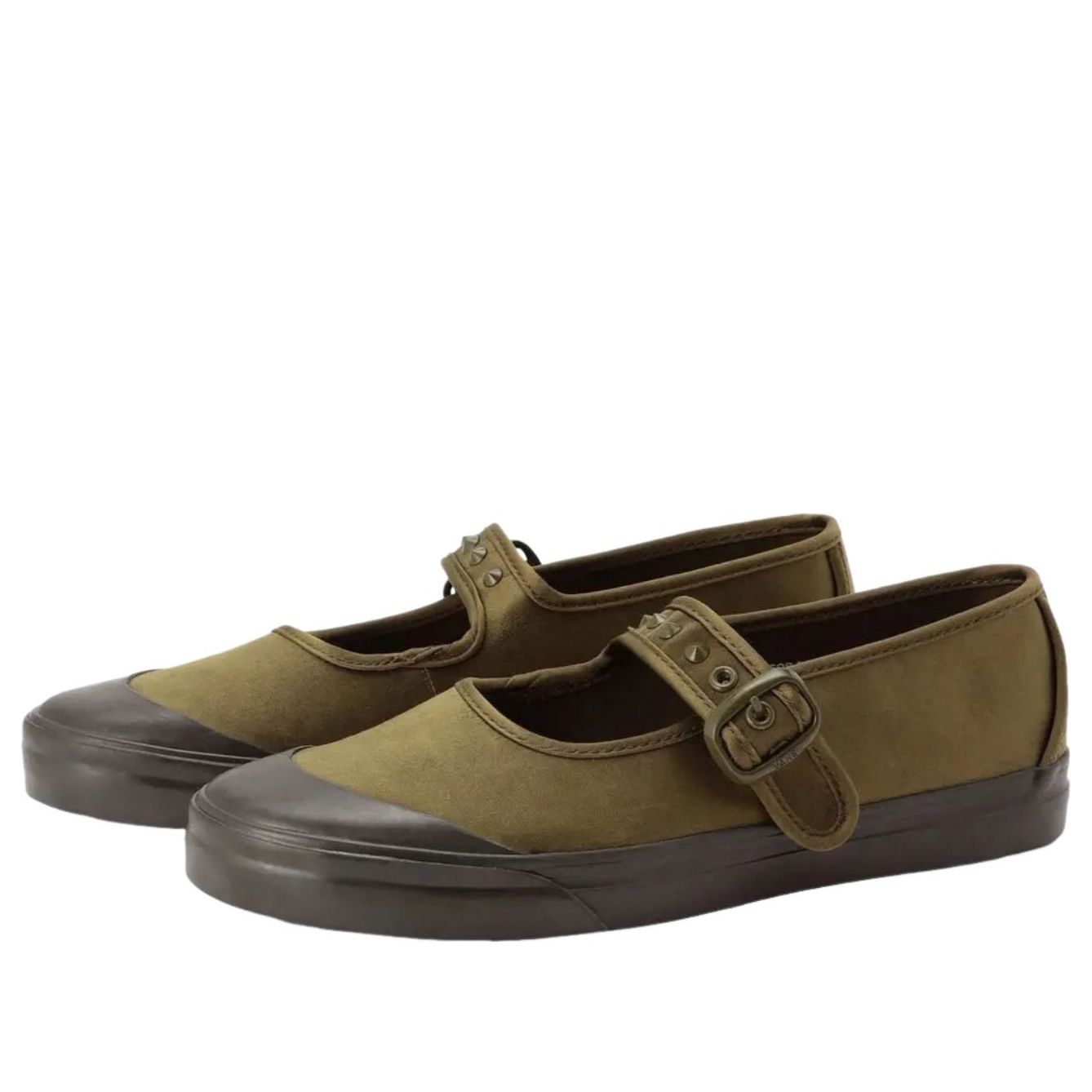 (WMNS) Vans Premium Mary Jane Lowpro 'Studs Olive' VN000D34DFQ