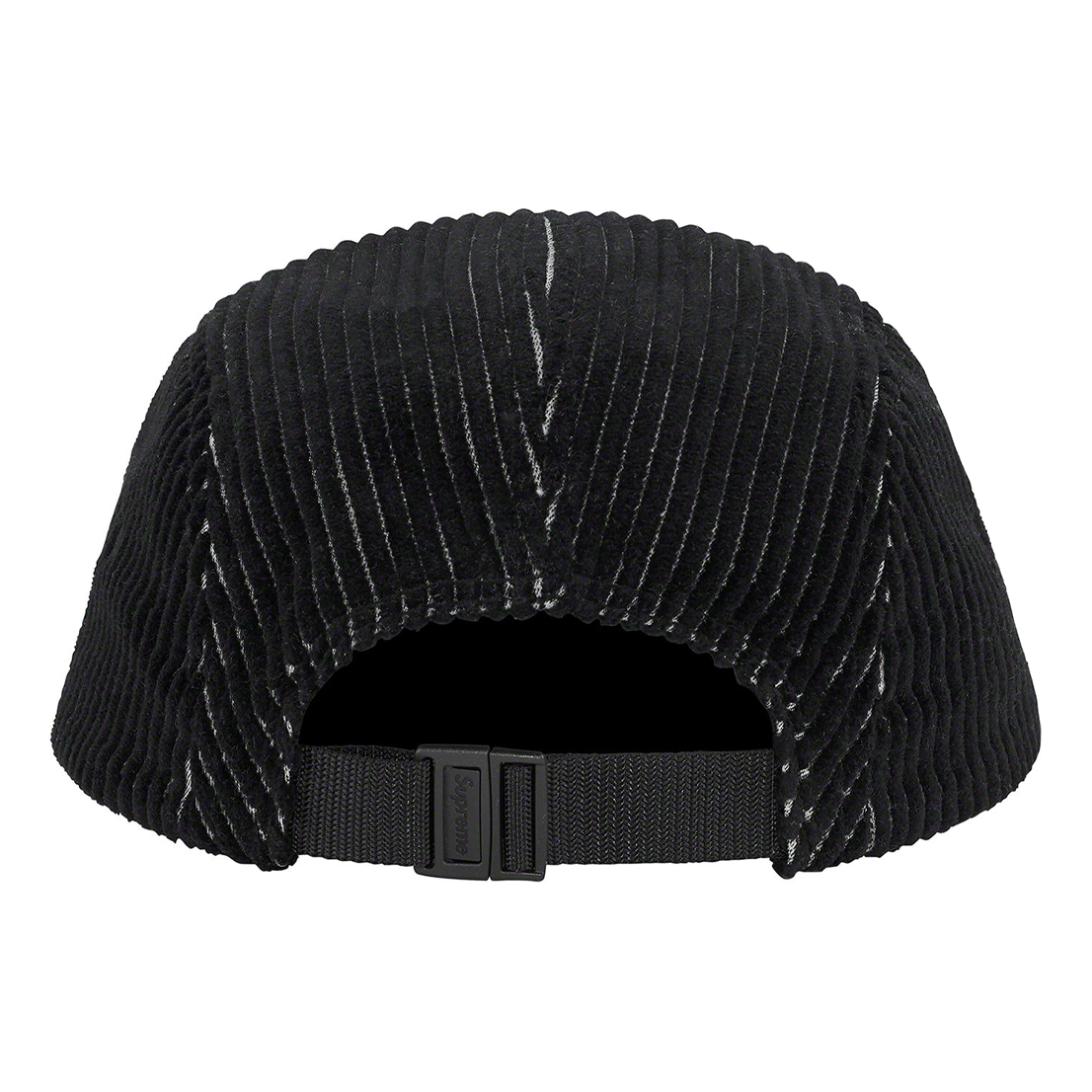 Supreme 2-Tone Corduroy Camp Cap 'Black White' SUP-SS23-2248