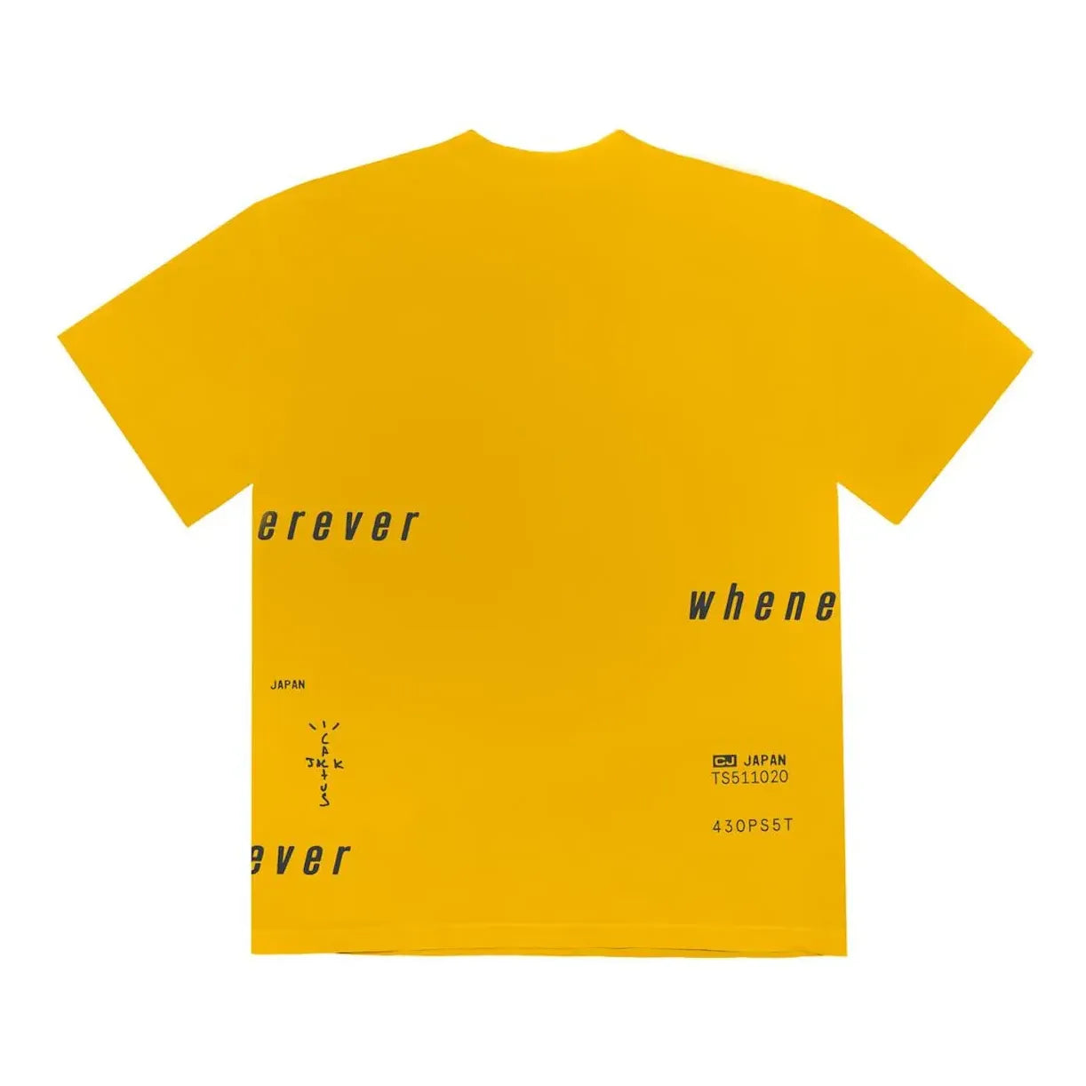 Travis Scott Digital Eye I T-shirt 'Yellow' CJPSSS36GOLD