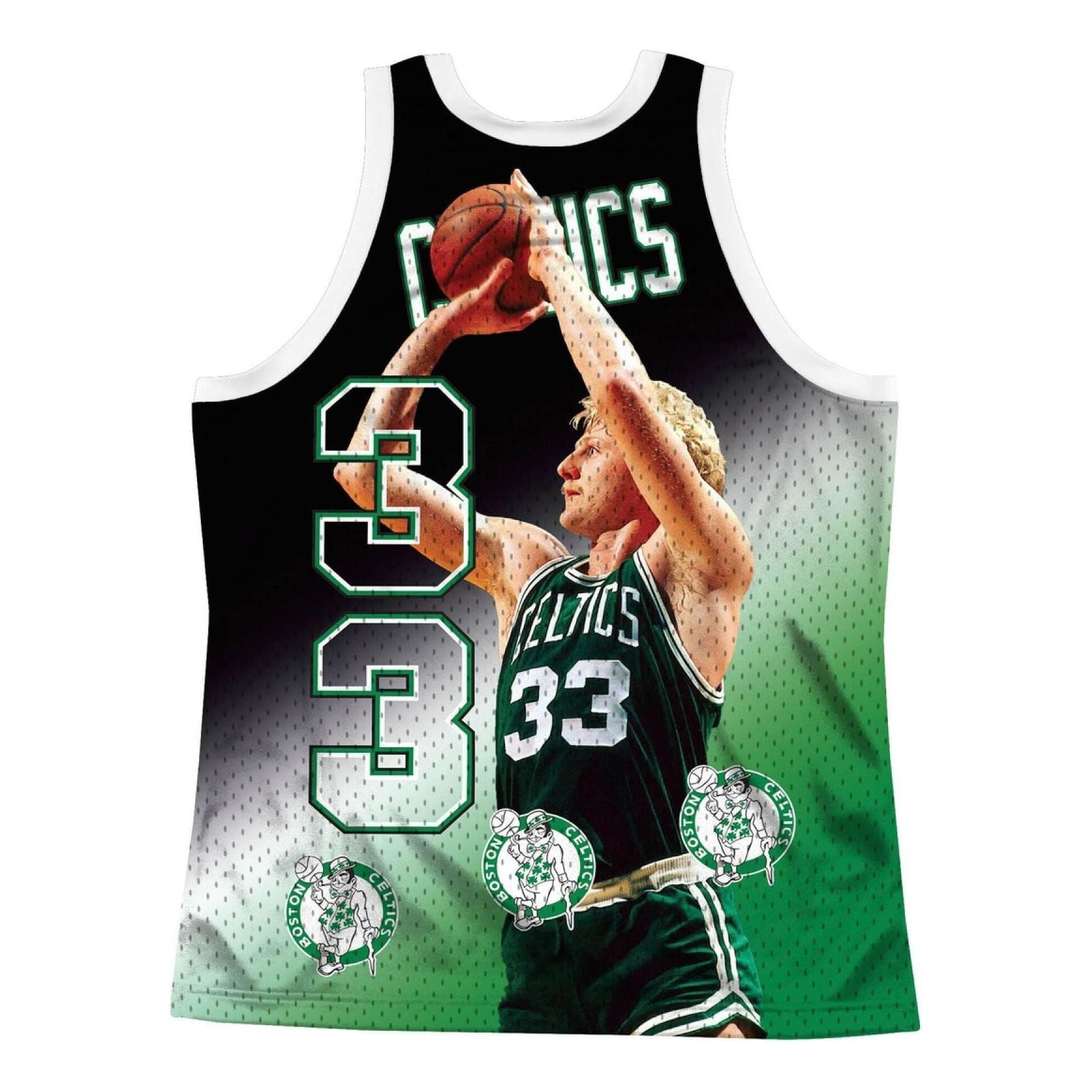 Mitchell & Ness x NBA Boston Celtics Behind The Back Jersey 'Larry Bird 33' MSTKMI19002-BCEWHITLBI