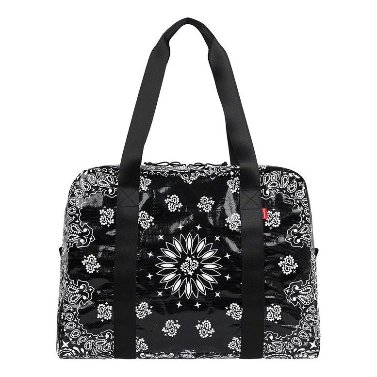 Supreme Bandana Tarp Small Duffle Bag 'Black Whtie' SUP-SS21-623
