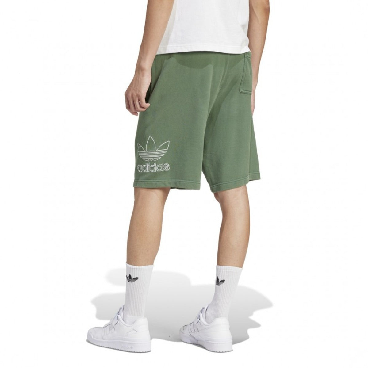 adidas Adicolor Outline Trefoil Shorts Asia Sizing 'Green' IR8004
