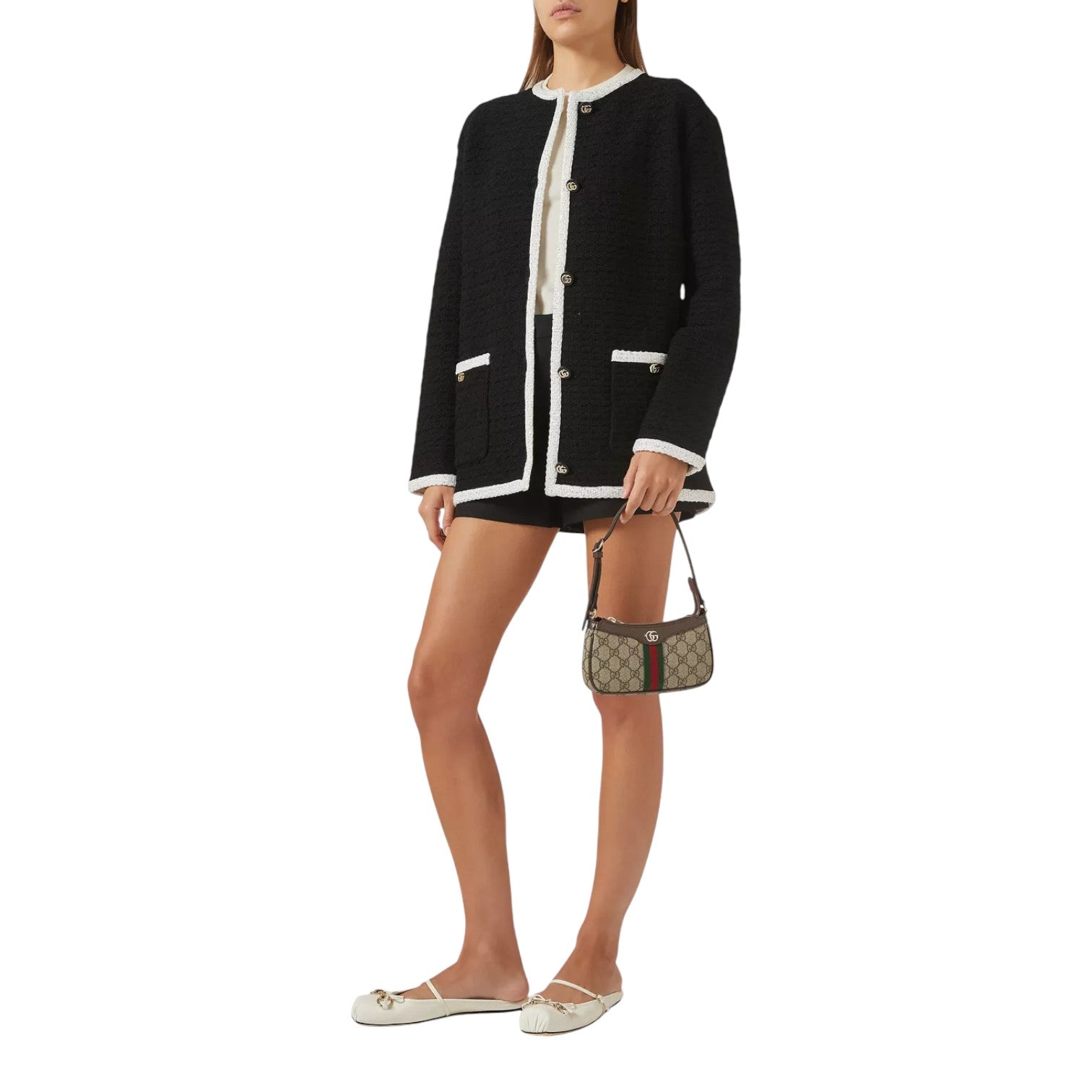 (WMNS) Gucci Mini Ophidia Shoulder Bag 'GG Monogram Fabric' 838465-FAE0P-9746