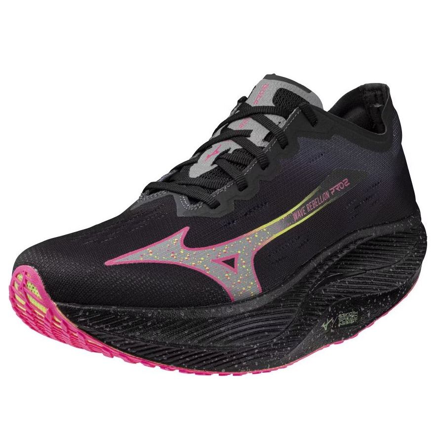 Mizuno Wave Rebellion Pro 2 'Black Silver Pink Tetra' U1GD241752