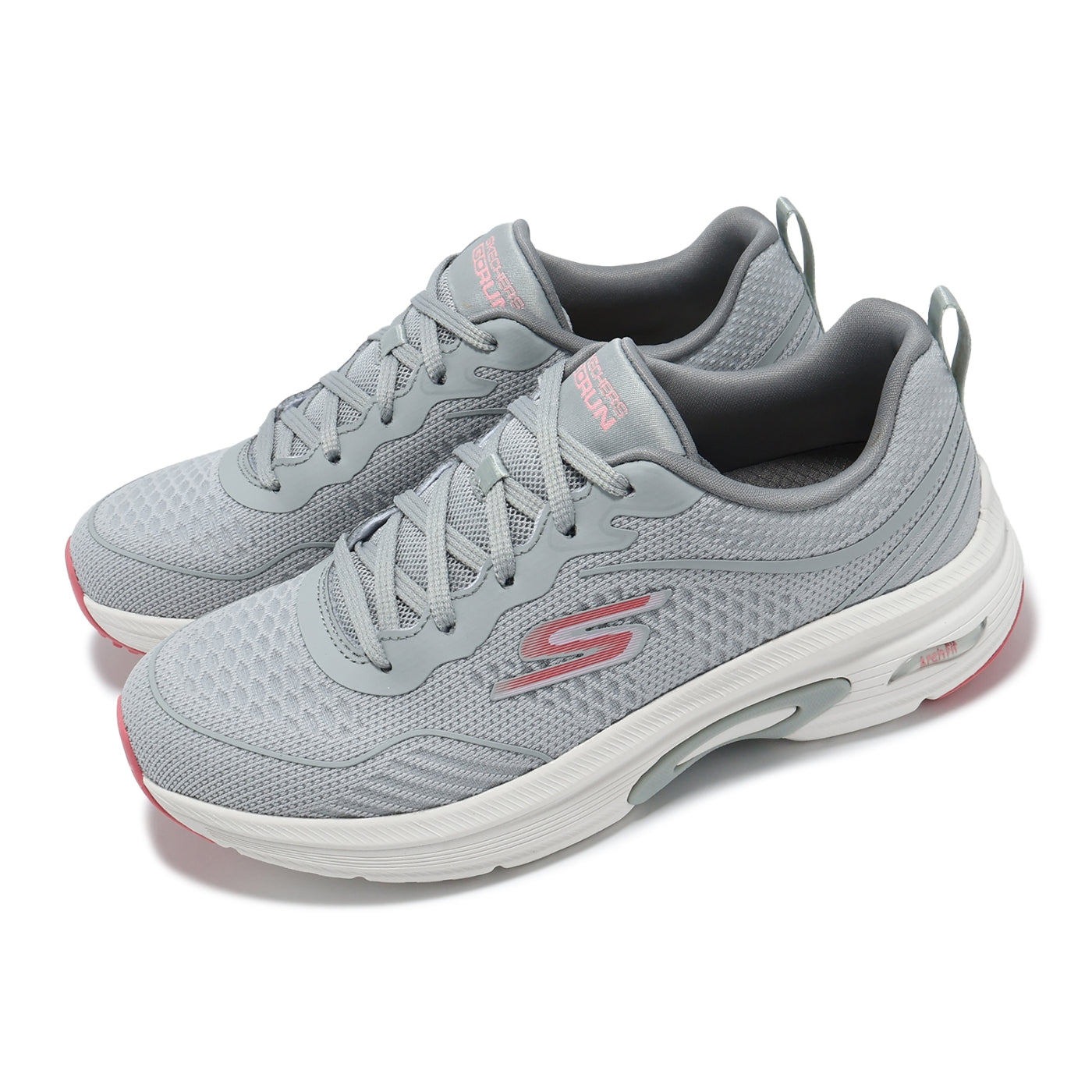 (WMNS) Skechers Go Run Arch Fit 'Grey Pink' 128951-GYPK