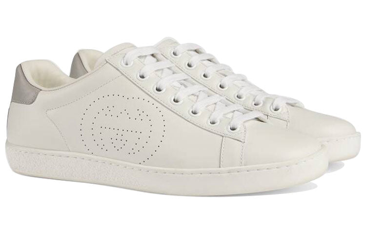 (WMNS) Gucci Ace 'Interlocking G - White Grey' 598527-AYO70-9094
