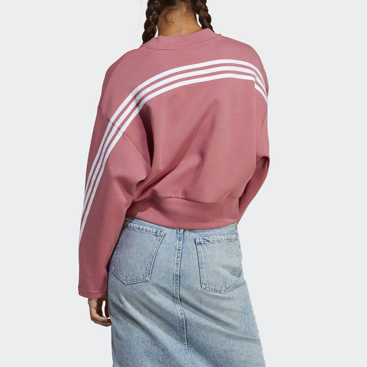 (WMNS) adidas Future Icons 3-Stripes Sweatshirt 'Rose' IB8498