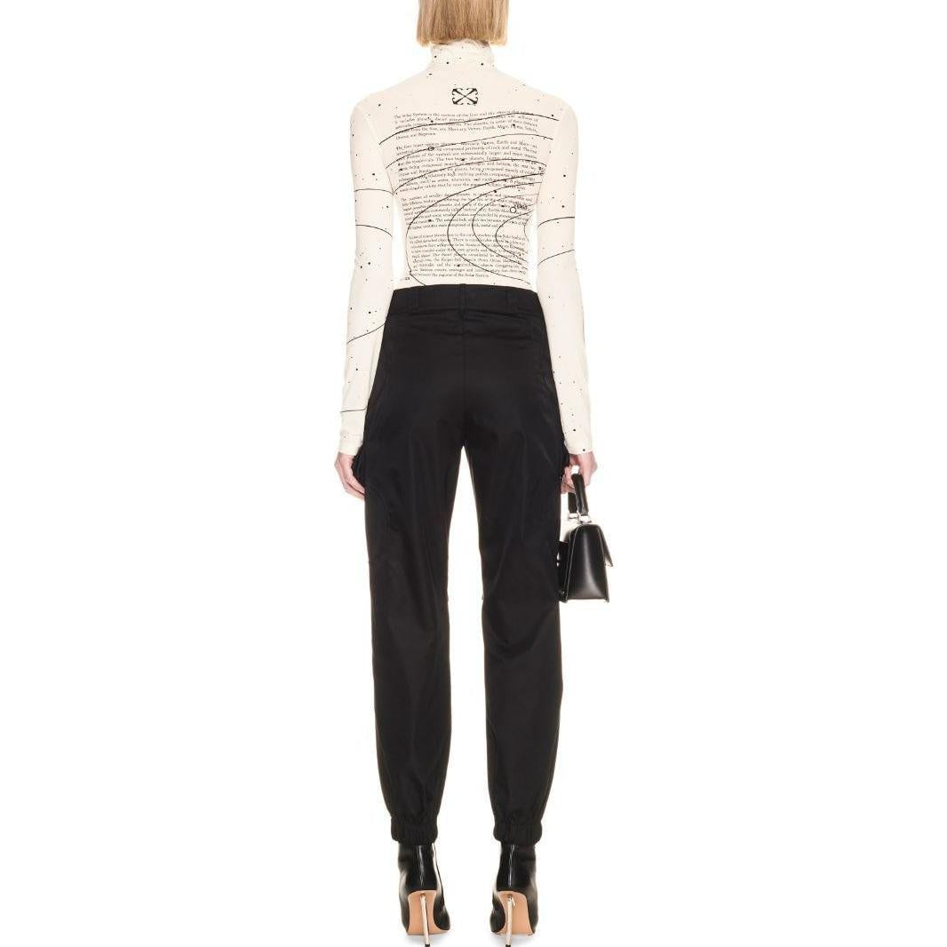(WMNS) Off-White Book Cargo Trousers 'Black' OWVG071F23FAB0011001
