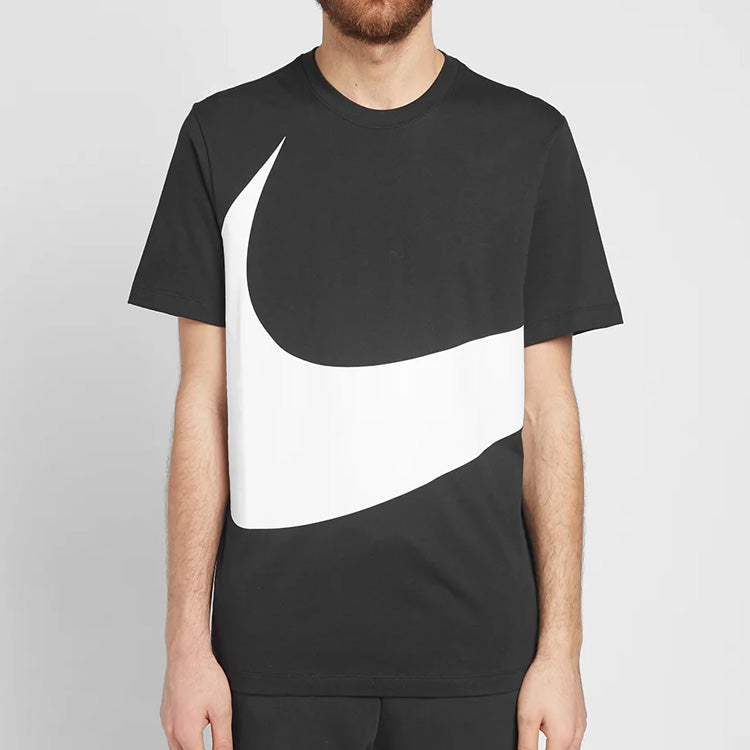 Nike Sportswear Big Swoosh Tee Large Short Sleeve Black AR5191-010