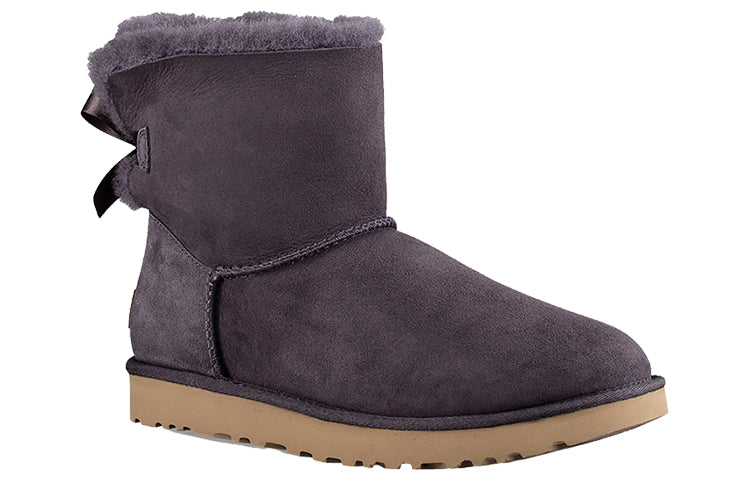 (WMNS) UGG Mini Bailey Bow II Boot Snow boots Purple/Grey 1016501-NHT