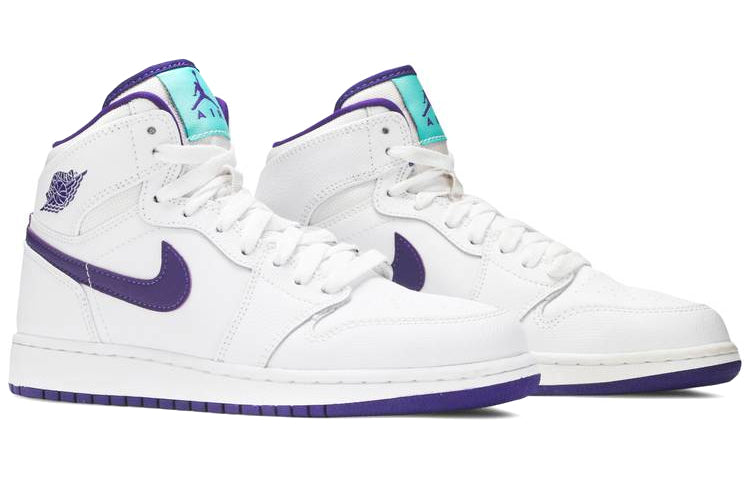 (GS) Air Jordan 1 Retro High 'White Court Purple' 332148-137