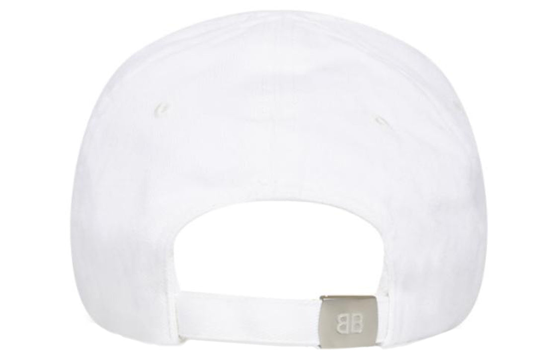 Balenciaga Paris Logo Baseball Cap 'White' 680748410B29060