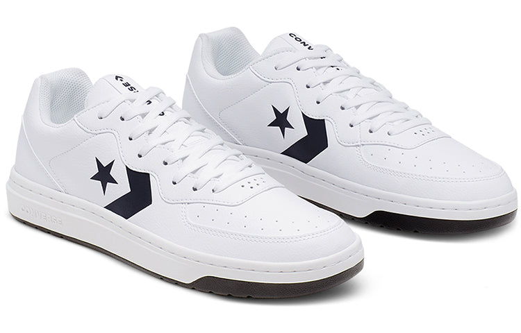 Converse Rival Leather Low Top 'White Black' 166083C